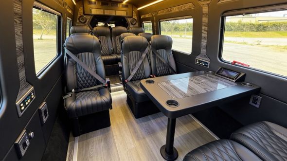 alexandria 12 passenger sprinter van interior