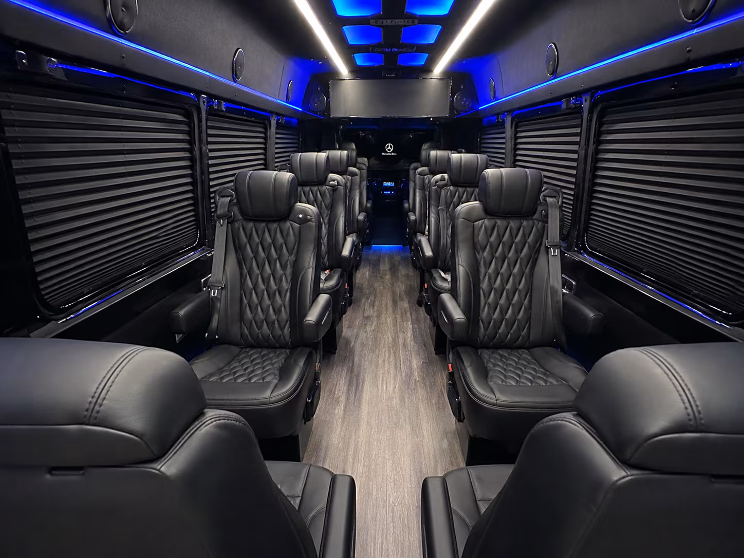 alexandria 12 passenger sprinter van inside
