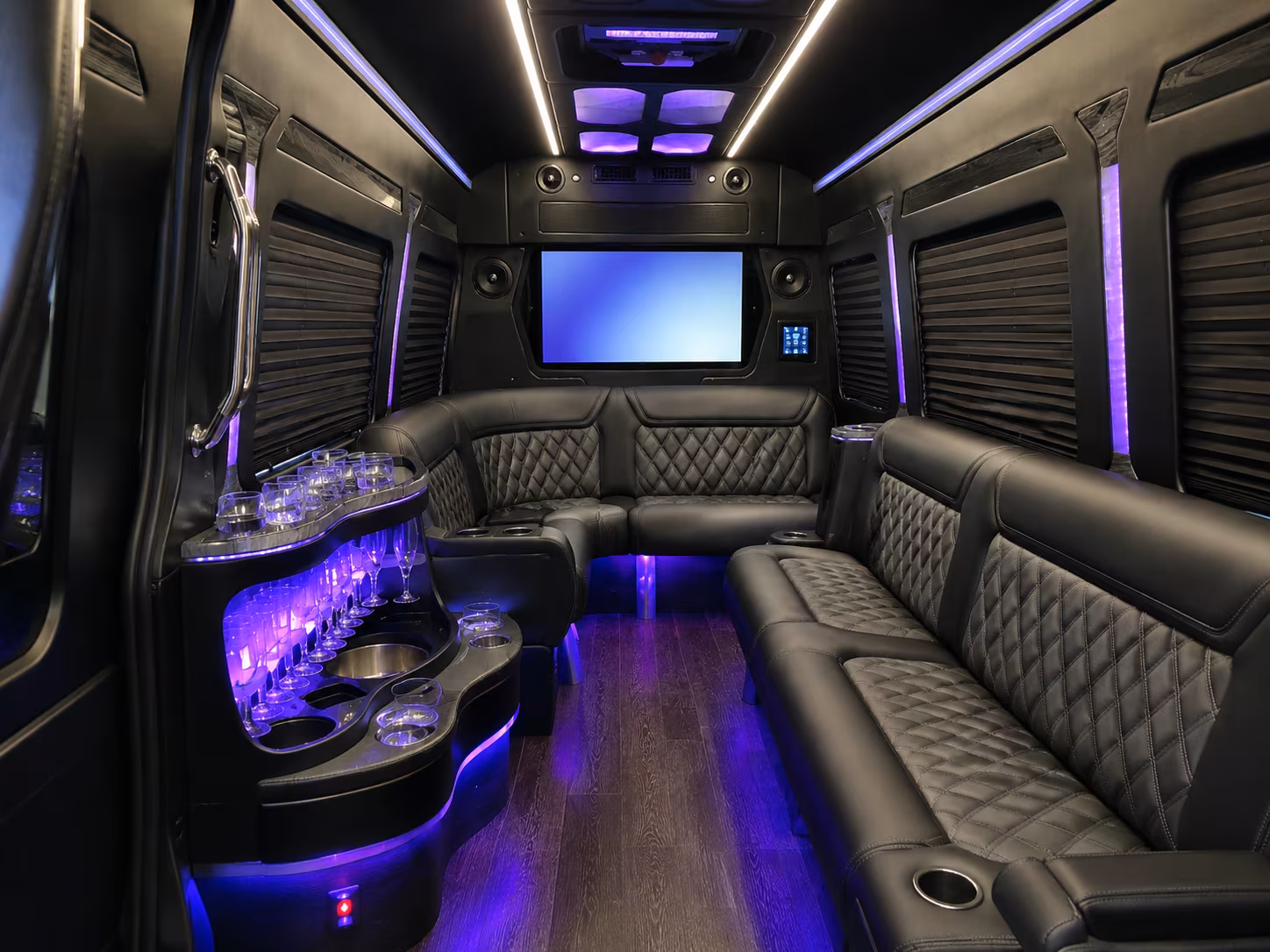 alexandria sprinter limousine inside